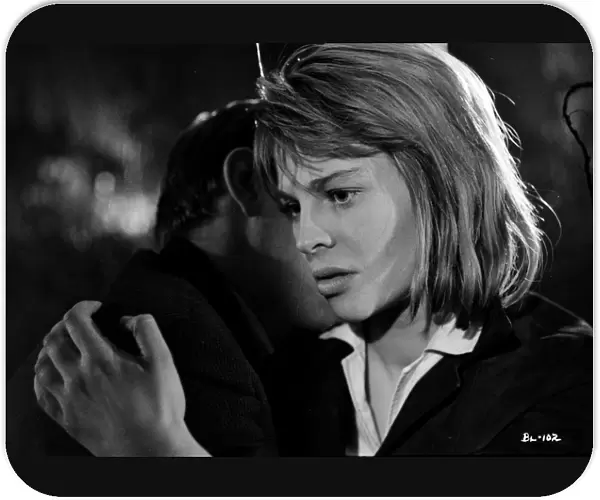 An intense close up of Julie Christie in a scene from Billy Liar (1963)