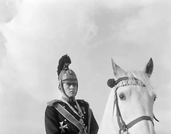 Tom Courtenay rides a horse in Billy Liar (1963)