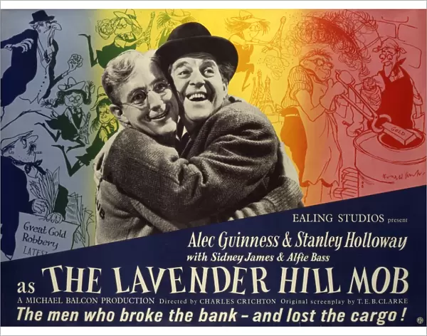 The Lavender Hill Mob UK quad artwork for the release of the film in 1951
