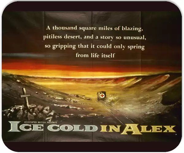 Original UK quad artwork for Ice Cold In Alex (1958)
