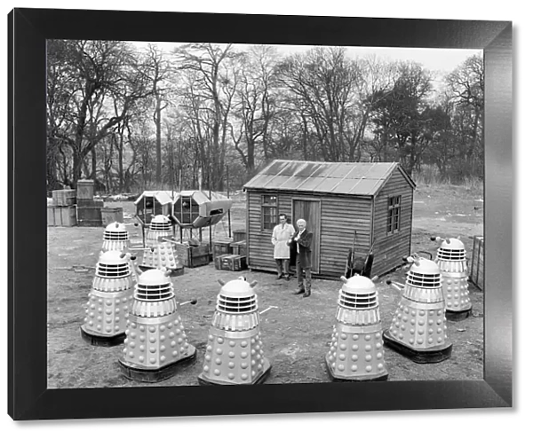 The Daleks surround Dr. Who