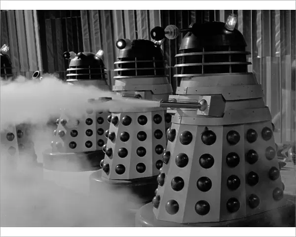 A scene from Dr Who and The Daleks
