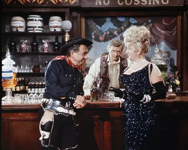 Sid James as the Rumpo Kind, Percy Herbert and Joan Sims in a scene from Carry On Jack
