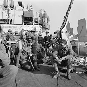 British soldiers on board