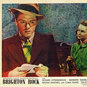 Colour lobby card for Brighton Rock (1947)