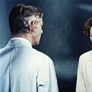Dr. Decker and Margaret in the laboratory