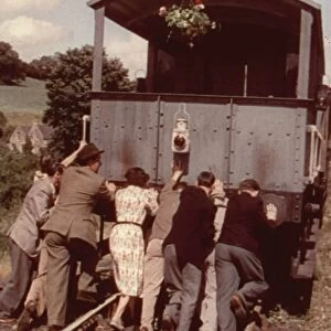 A scene from The Titfield Thunderbolt