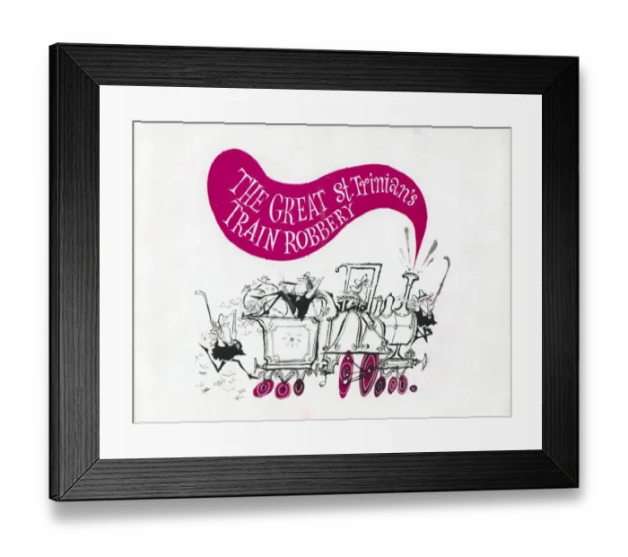 Framed Print : The Great St. Trinians train robbery (1966) Framed Print : The Great St. Trinians train robbery (1966)