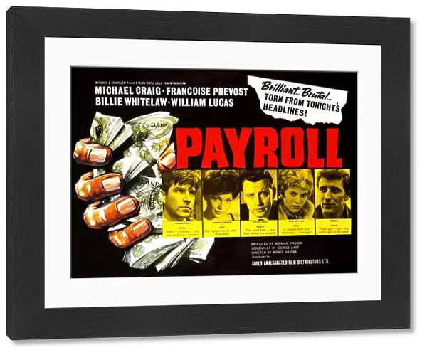 Payroll. UK quad artwork for Payroll (1961)