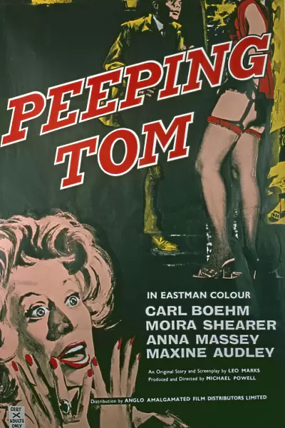 UK One sheet poster for Peeping Tom (1960)