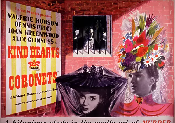 Kind Hearts and Coronets (1949) UK quad poster