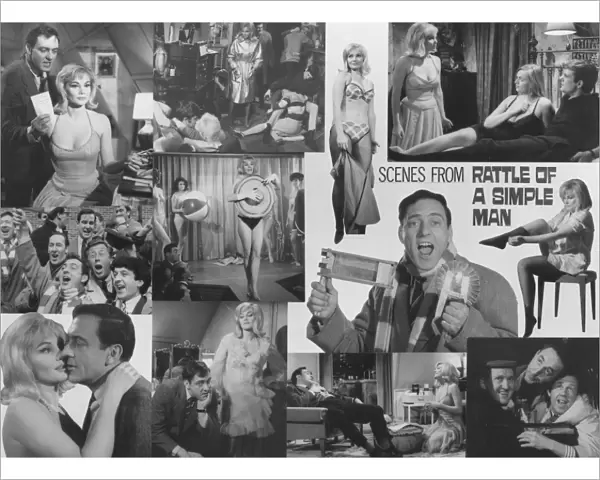 A publicity poster for Rattle of a Simple Man (1964)