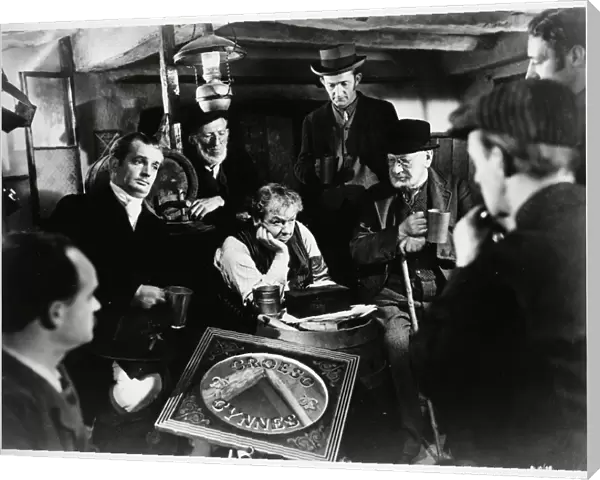 An interior group scene from The Last Days of Dolwyn (1949)