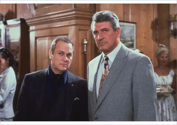Tony Curtis and Rock Hudson in a scene from The Mirror Crack d (1980)