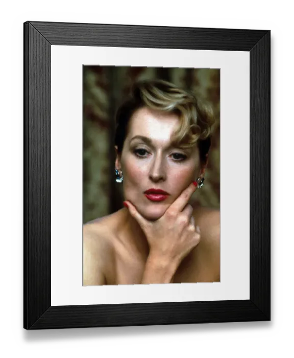 Framed Print : An intense close up of Meryl Streep from Plenty (1985) Framed Print : An intense close up of Meryl Streep from Plenty (1985)