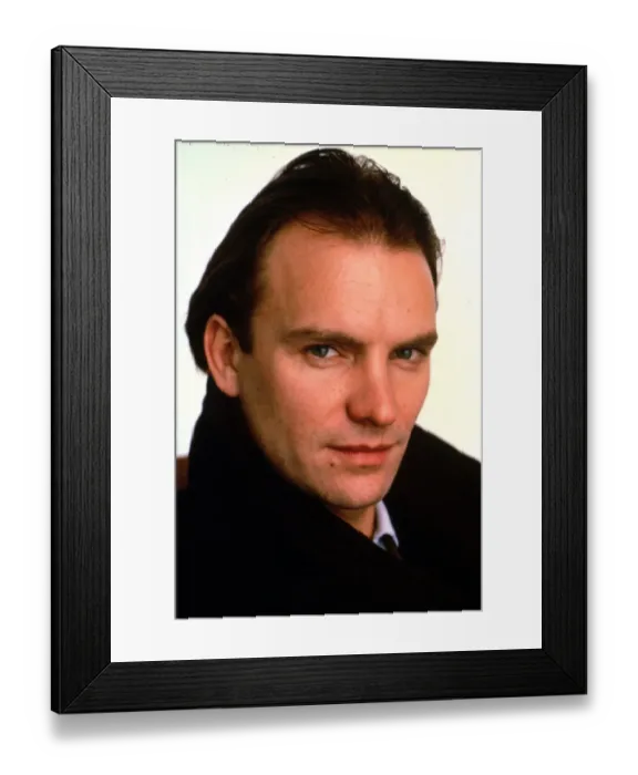 Framed Print : A portrait of Sting taken for his role in Plenty (1985) Framed Print : A portrait of Sting taken for his role in Plenty (1985)