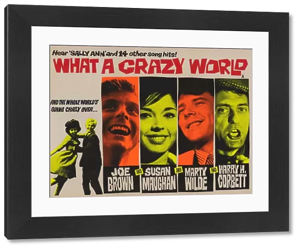 UK Quad for What A Crazy World (1963)