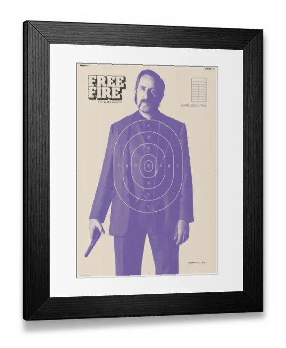 Framed Print : Frank. Character poster with Michael Smiley as Frank