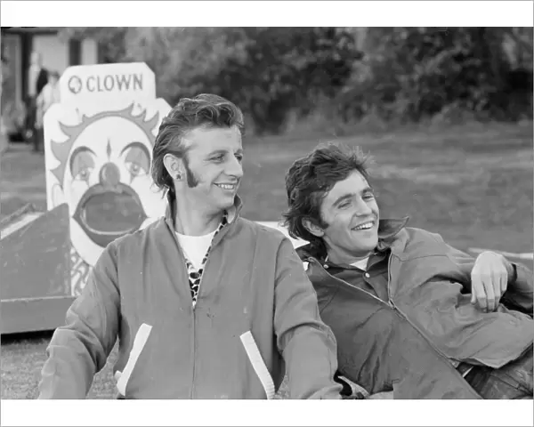 Ringo Starr and David Essex share a laugh