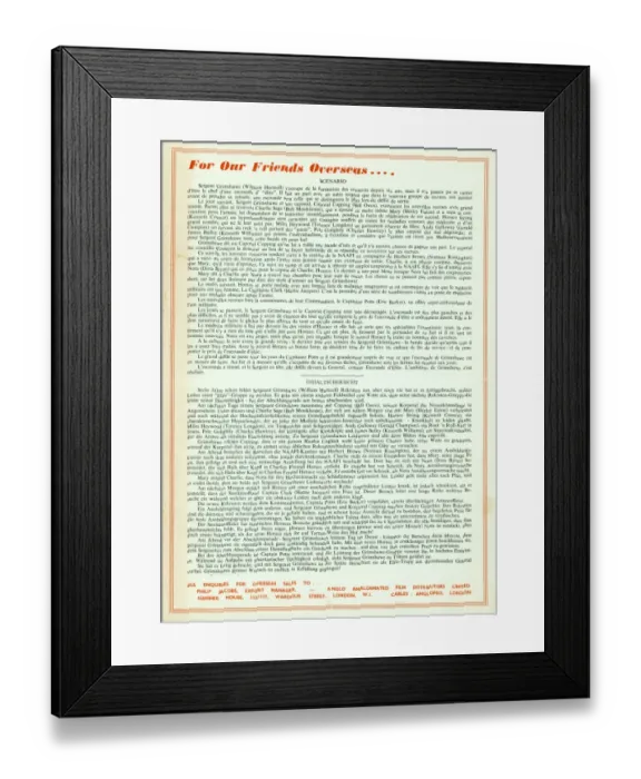 Framed Print : A page from the campaign book