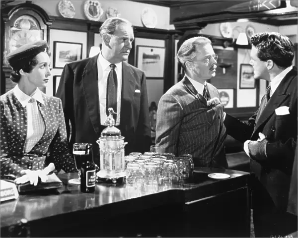 John Holden faces an angry Merchant Seaman in the local pub