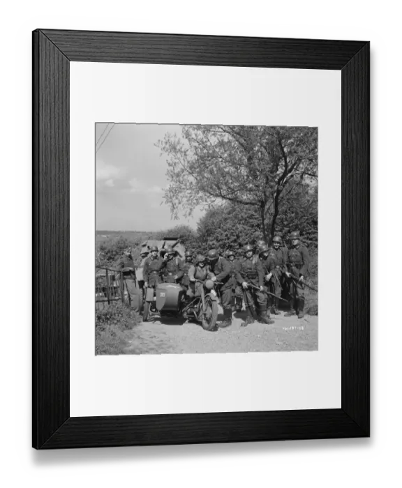 Framed Print : German Soldiers in the French Countryside Framed Print : German Soldiers in the French Countryside