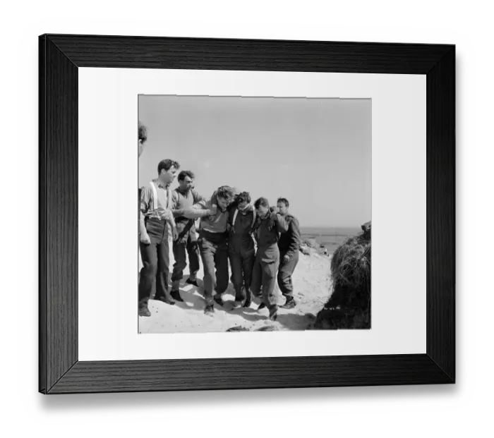 Framed Print : Corporal Tubby Bins helps the wounded Framed Print : Corporal Tubby Bins helps the wounded