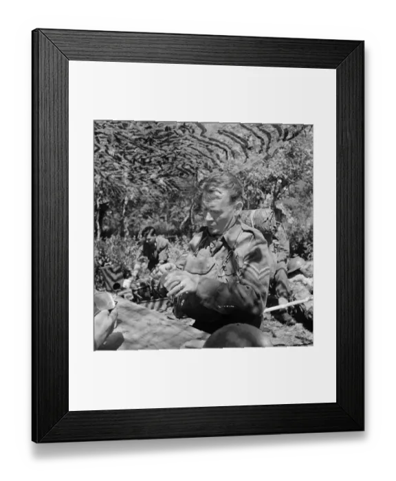 Framed Print : A medium close up of John Mills Framed Print : A medium close up of John Mills