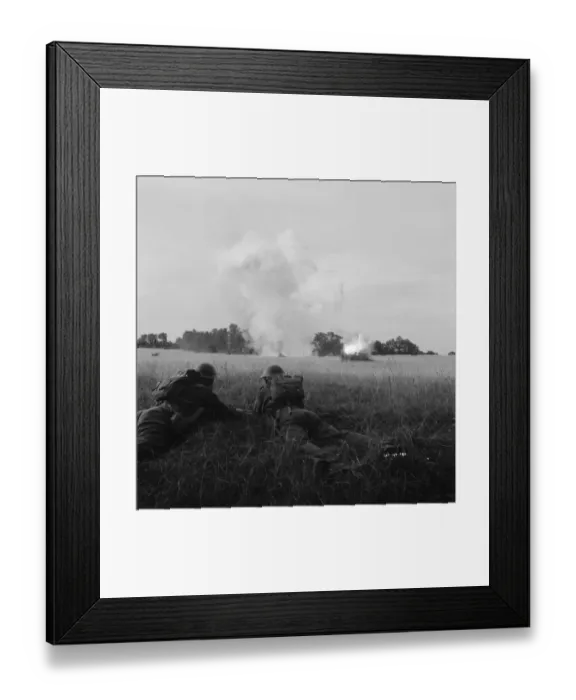 Framed Print : Combat in the countryside Framed Print : Combat in the countryside