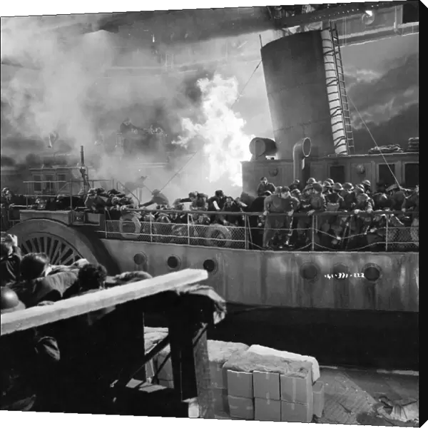 Filming an explosion sequence