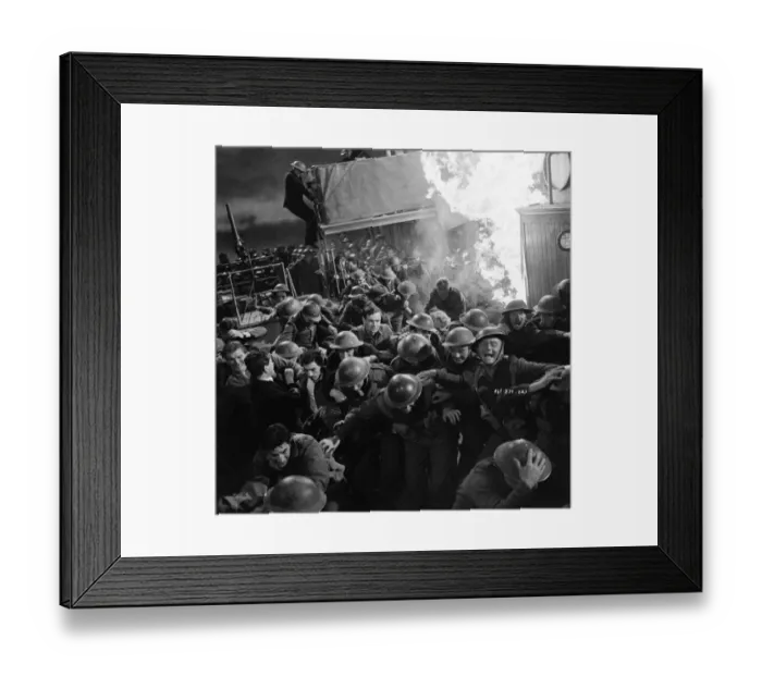 Framed Print : Filming an explosion sequence Framed Print : Filming an explosion sequence