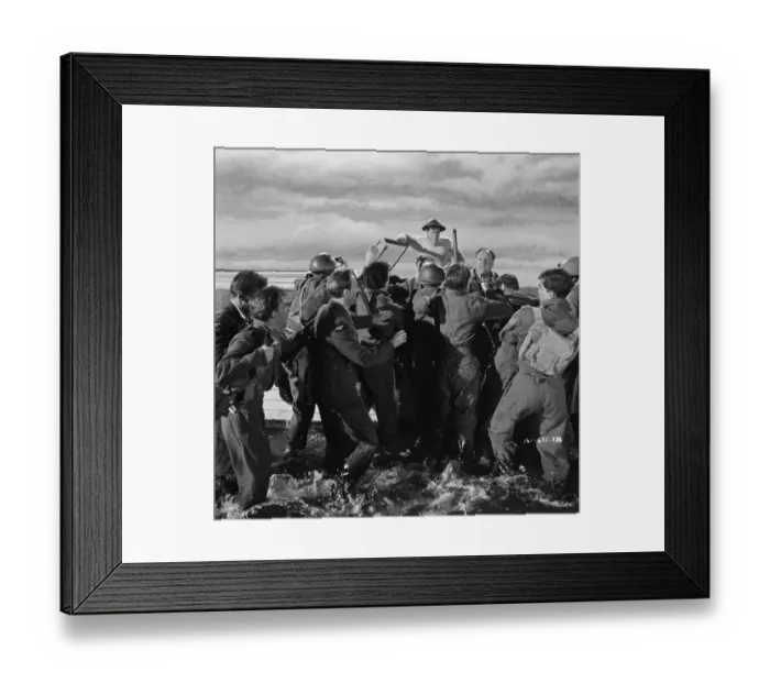 Framed Print : British soldiers in the water waiting to be rescued Framed Print : British soldiers in the water waiting to be rescued