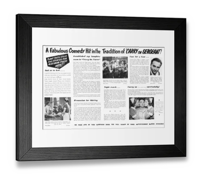 Framed Print : Carry on Nurse (1959) Framed Print : Carry on Nurse (1959)