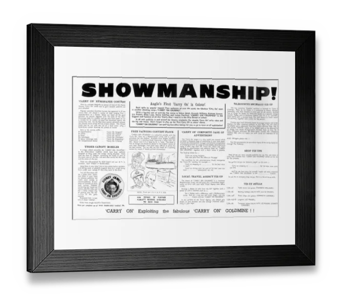 Framed Print : Carry on Cruising (1962) Framed Print : Carry on Cruising (1962)