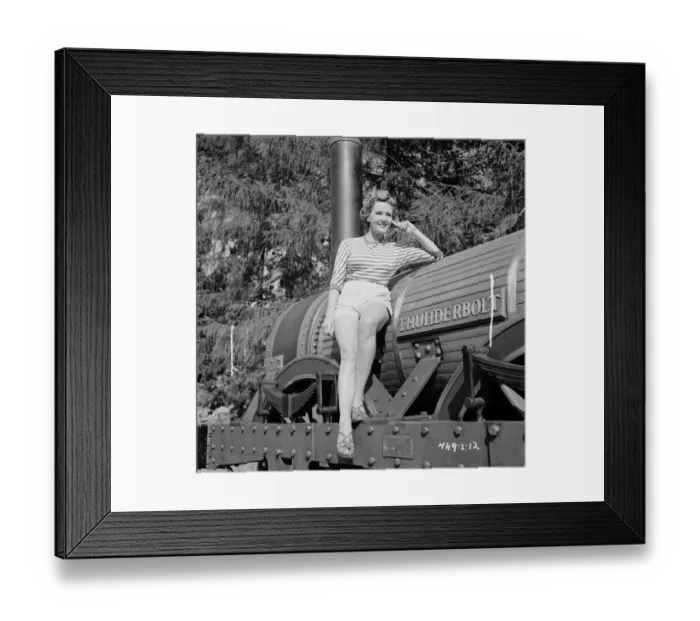 Framed Print : A publicity shot from The Titfield Thunderbolt Framed Print : A publicity shot from The Titfield Thunderbolt