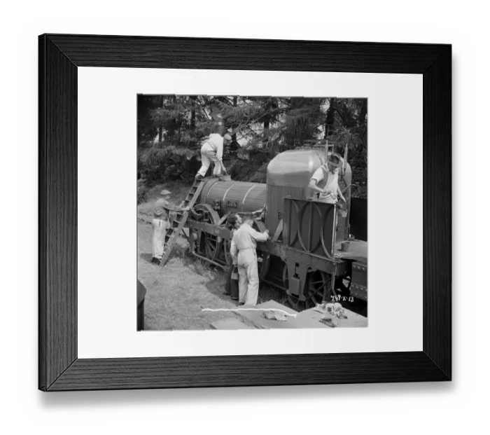 Framed Print : Filming the Titfield Thunderbolt Framed Print : Filming the Titfield Thunderbolt