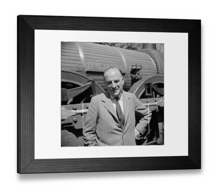 Framed Print : Filming the Titfield Thunderbolt
