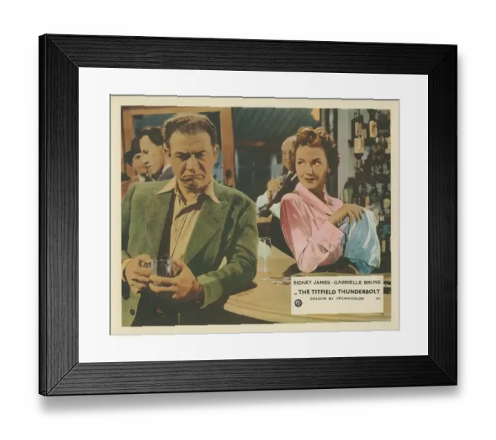 Framed Print : A colour lobby card for The Titfield Thunderbolt Framed Print : A colour lobby card for The Titfield Thunderbolt
