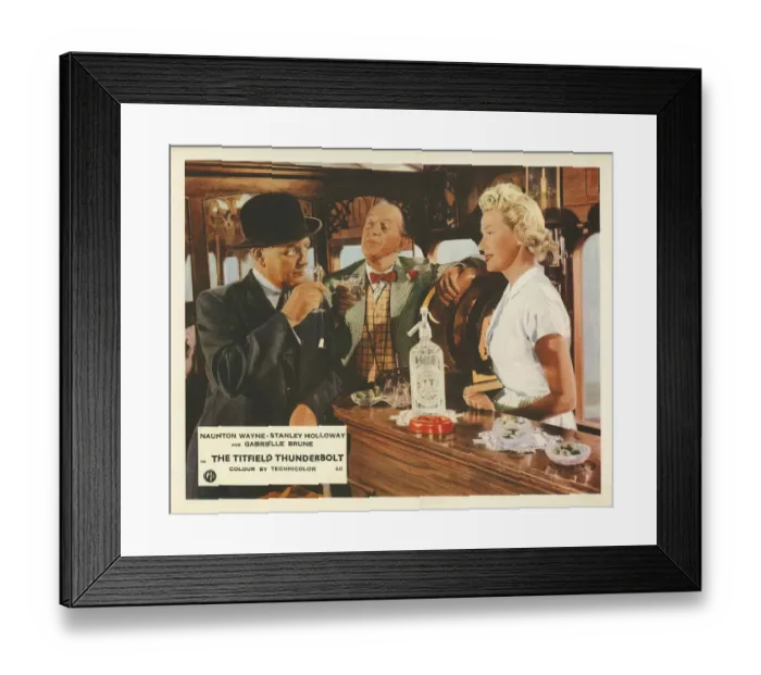 Framed Print : A colour lobby card for The Titfield Thunderbolt Framed Print : A colour lobby card for The Titfield Thunderbolt