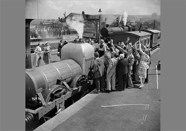 A group scene from The Titfield Thunderbolt