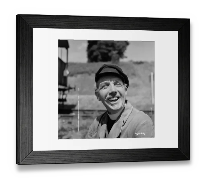 Framed Print : George Relph laughs Framed Print : George Relph laughs