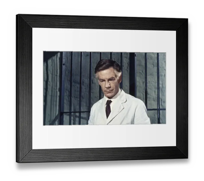 Framed Print : Michael Gough as Dr. Decker Framed Print : Michael Gough as Dr. Decker