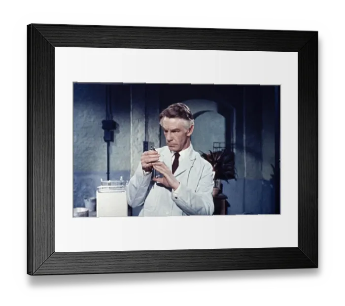 Framed Print : Michael Gough as Dr. Decker Framed Print : Michael Gough as Dr. Decker