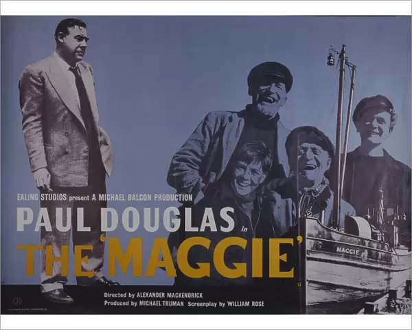 The UK quad artwork for The Maggie (1954)