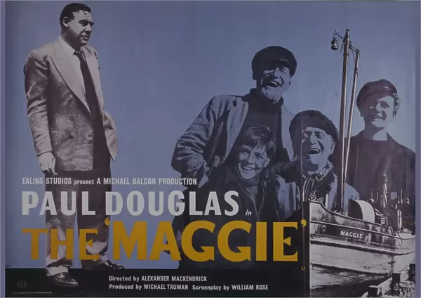 The UK quad artwork for The Maggie (1954)