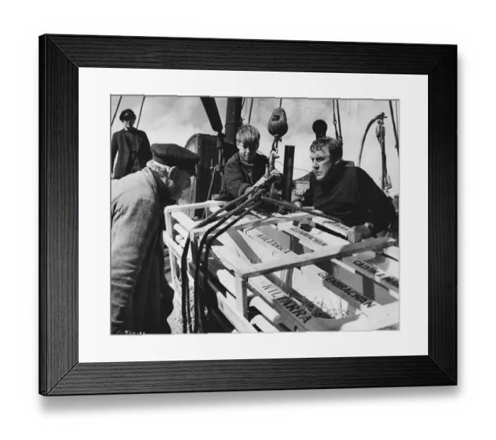 Framed Print : The skipper and the American Framed Print : The skipper and the American