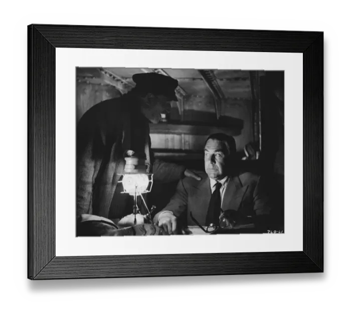 Framed Print : The skipper and the American Framed Print : The skipper and the American