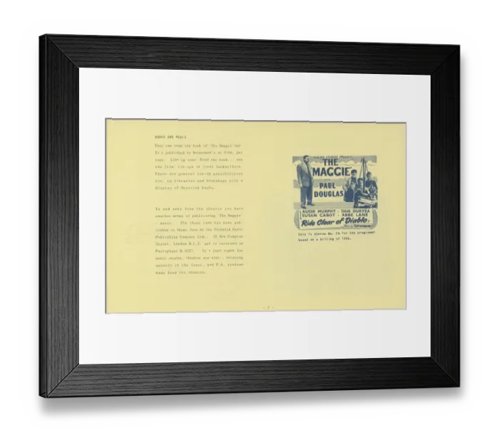 Framed Print : mag1954 co pbk 014 Framed Print : mag1954 co pbk 014