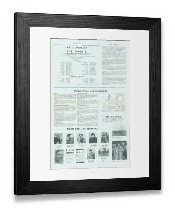Framed Print : mag1954 bw pbk 002