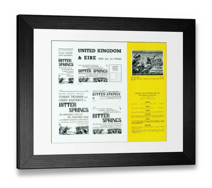 Framed Print : Bitter Springs (1950) Framed Print : Bitter Springs (1950)
